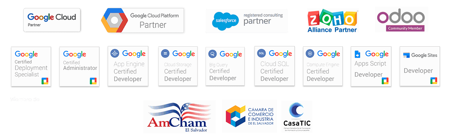 credenciales y certificaciones